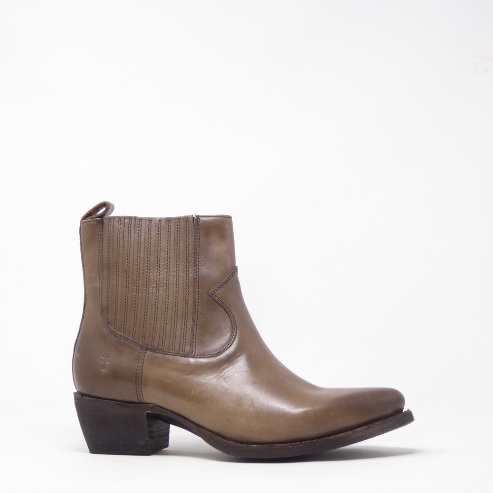 Frye Sacha Womens Chelsea Boots Brown Leather Western Pointed Toe 7B